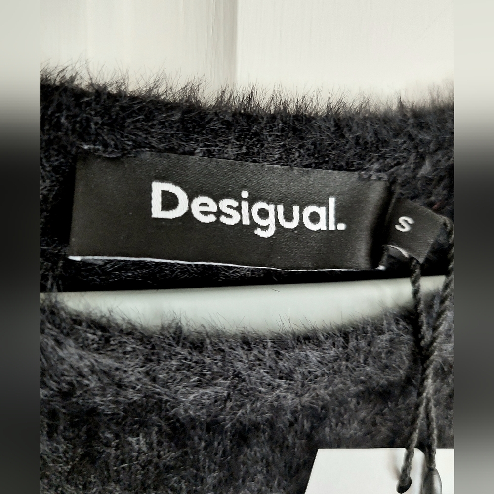 Desigual Sheer Fur Dress Size S - Picture 2 of 15
